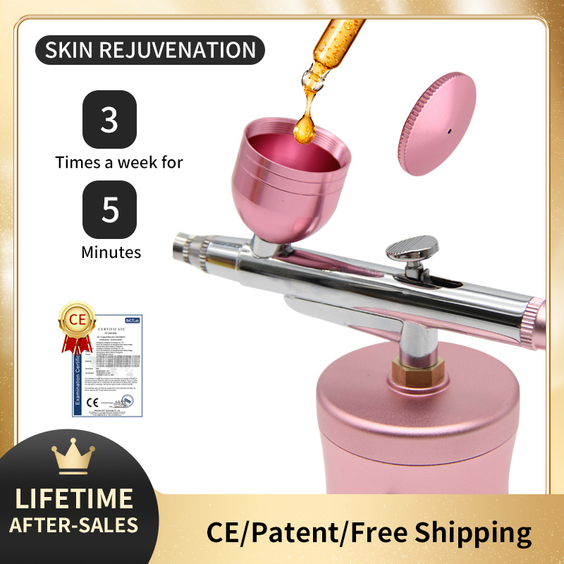 Airbrush Kit With Mini Compressor - Мини-Аэрограф с нанокислородным давлением, инжектор для