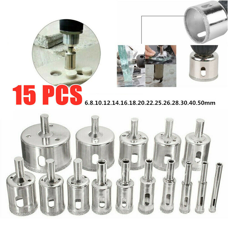 Reciprocating Saw Attachment Drill - 10/15 шт. набор сверл для плитки,