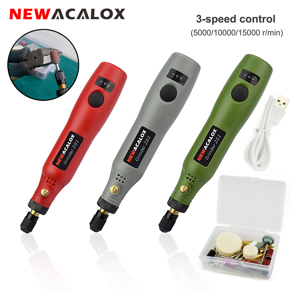 Cordless Rotary Tool Kit Accessories - NEWACALOX Беспроводной набор вращающихся инструментов с