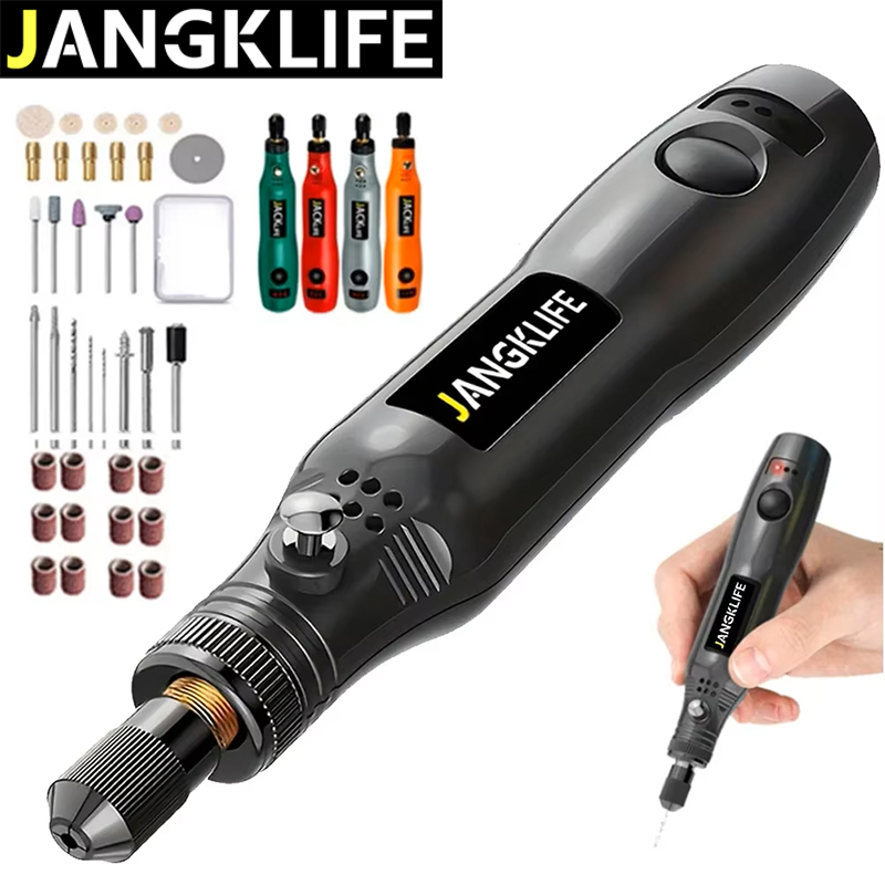 Cordless Rotary Tool Kit Accessories - JANGKLIFE USB беспроводной роторный набор инструментов