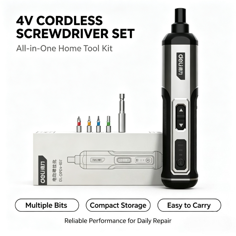 Electric Screwdriver Rechargeable Usb - Беспроводной электрический шуруповерт Deli 4V с