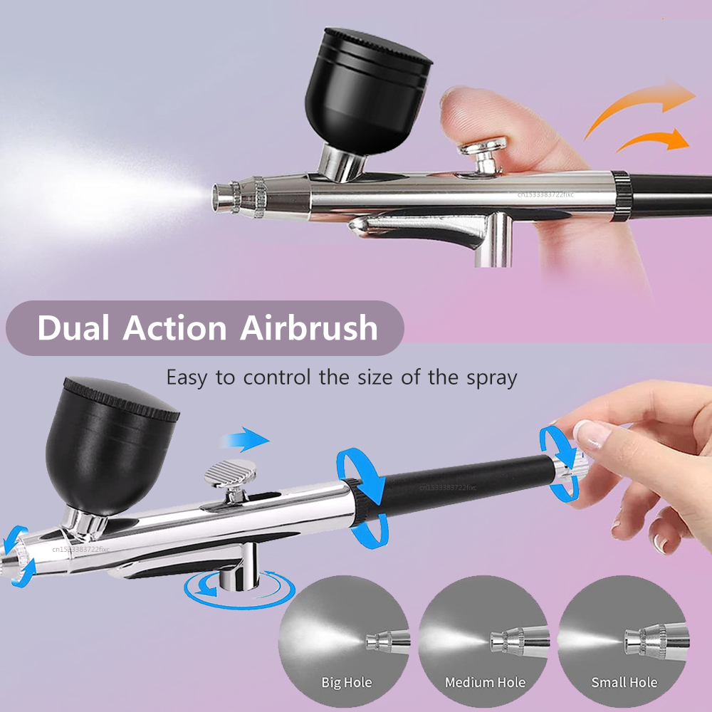 Airbrush Kit With Mini Compressor - Головка пистолета-аэрографа профессионального класса с прецизионным