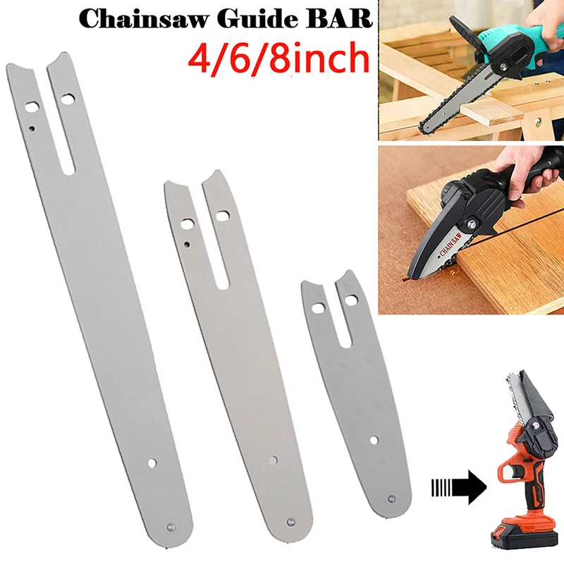 Mini Electric Chainsaw 6 Inch - 4/6/8-дюймовая металлическая направляющая для замены мини-электрической