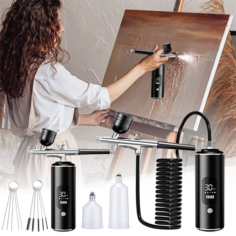 Airbrush Kit With Mini Compressor - Аэрограф с компрессором Аэрограф для рисования