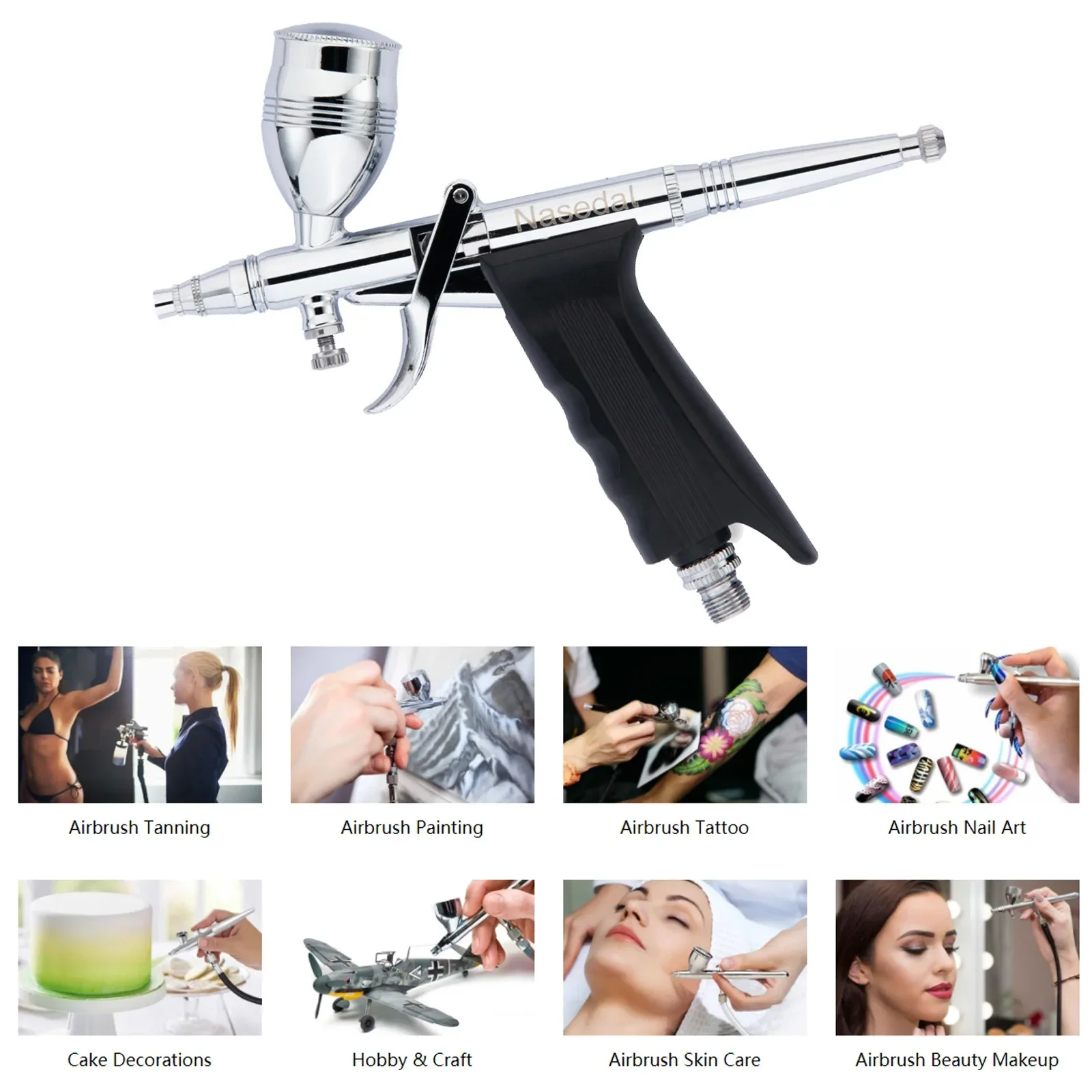 Airbrush Kit With Mini Compressor - Комплект воздушного компрессора для аэрографа Nasedal