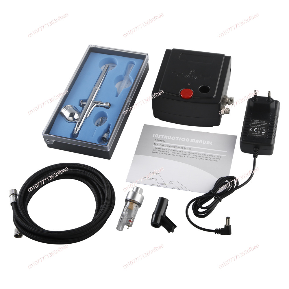 Airbrush Kit With Mini Compressor - Мини-компрессор для аэрографа с функцией автоматической