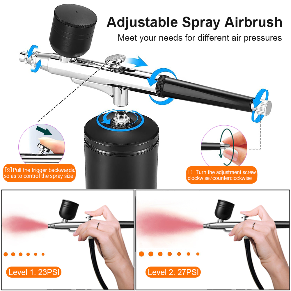 Аэрограф для рисования Аэрогра – обзор и цена Airbrush Kit With Mini Compressor