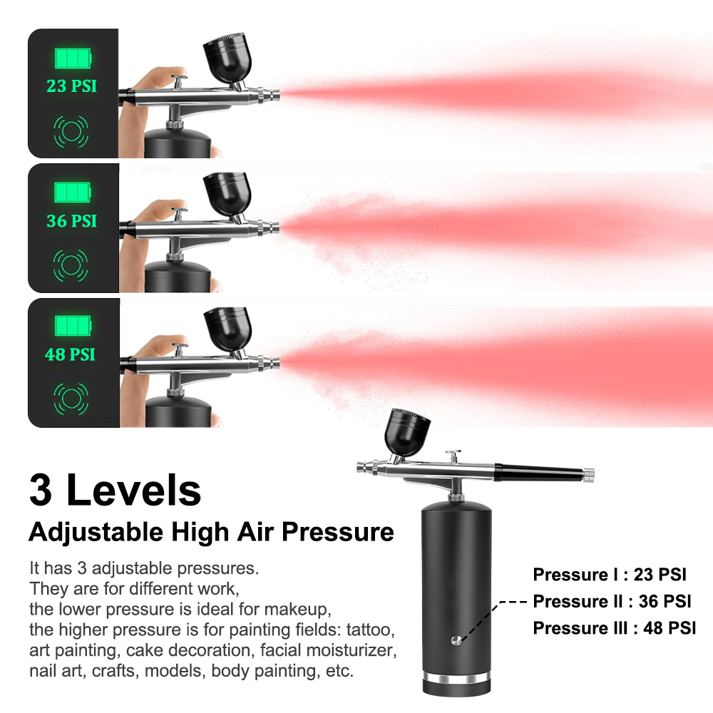 Аэрограф с компрессором, писто – обзор и цена Airbrush Kit With Mini Compressor