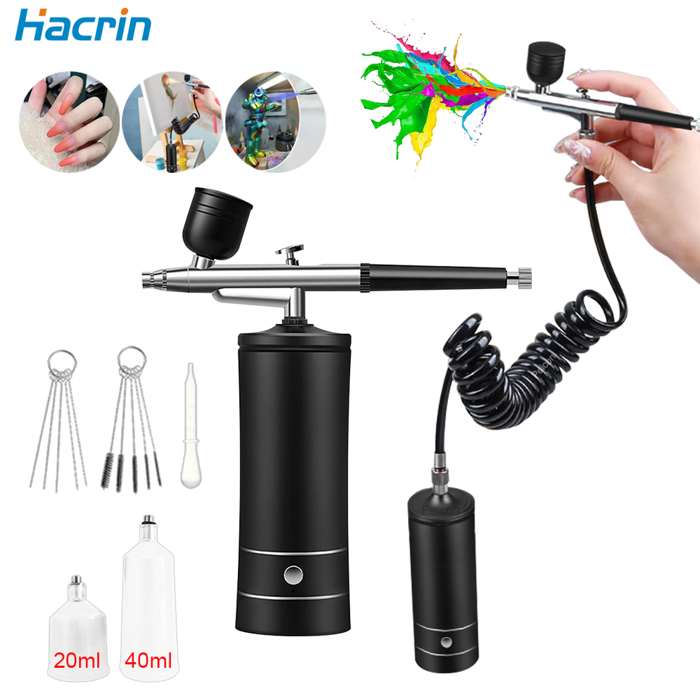 Аэрограф с компрессором для но – обзор и цена Airbrush Kit With Mini Compressor