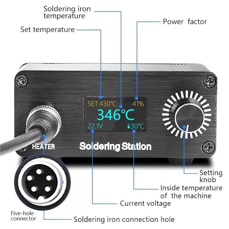 Паяльная станция AB11-T12 для  – обзор и цена Digital Soldering Station T12