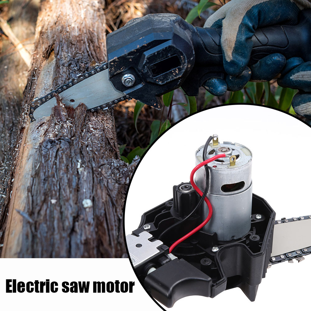 21-вольтовый щеточный двигател – обзор и цена Mini Electric Chainsaw 6 Inch