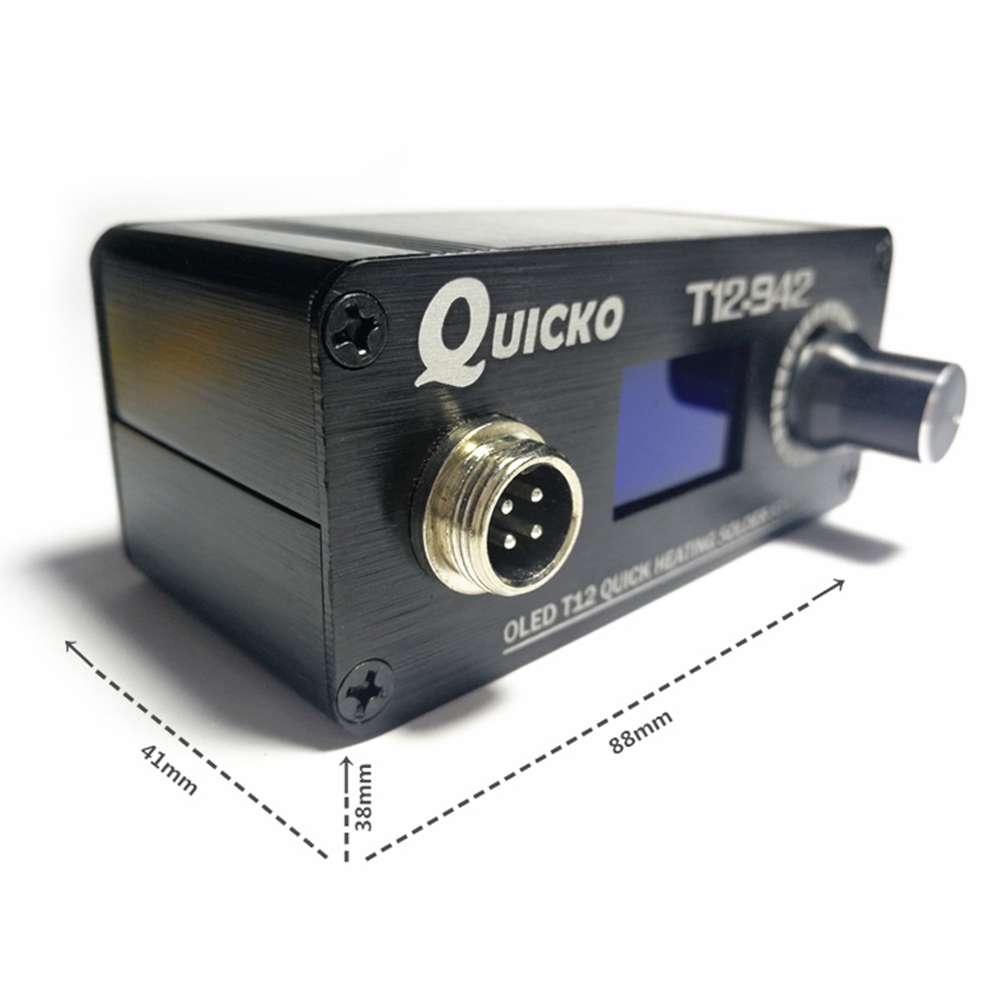 QUICKO MINI T12 STC OLED цифро – обзор и цена Digital Soldering Station T12