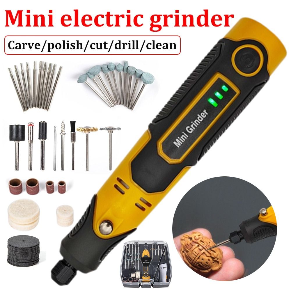 Беспроводная мини-шлифовальная – обзор и цена Cordless Rotary Tool Kit Accessories