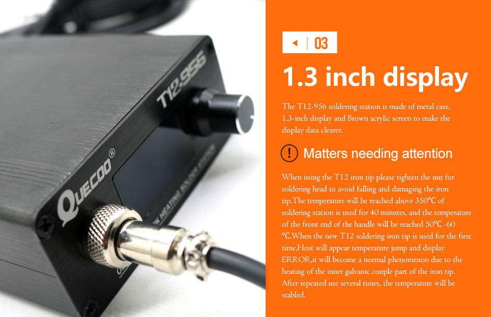 Цифровая паяльная станция QUEC – обзор и цена Digital Soldering Station T12