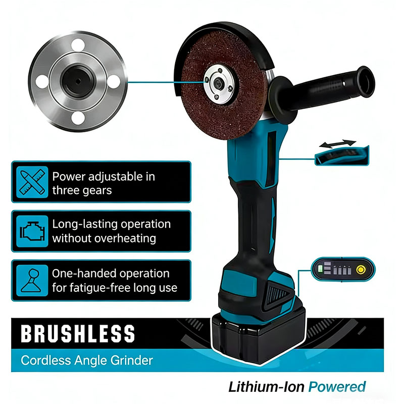 Бесщеточная электрическая угло – обзор и цена Brushless Angle Grinder Battery Powered