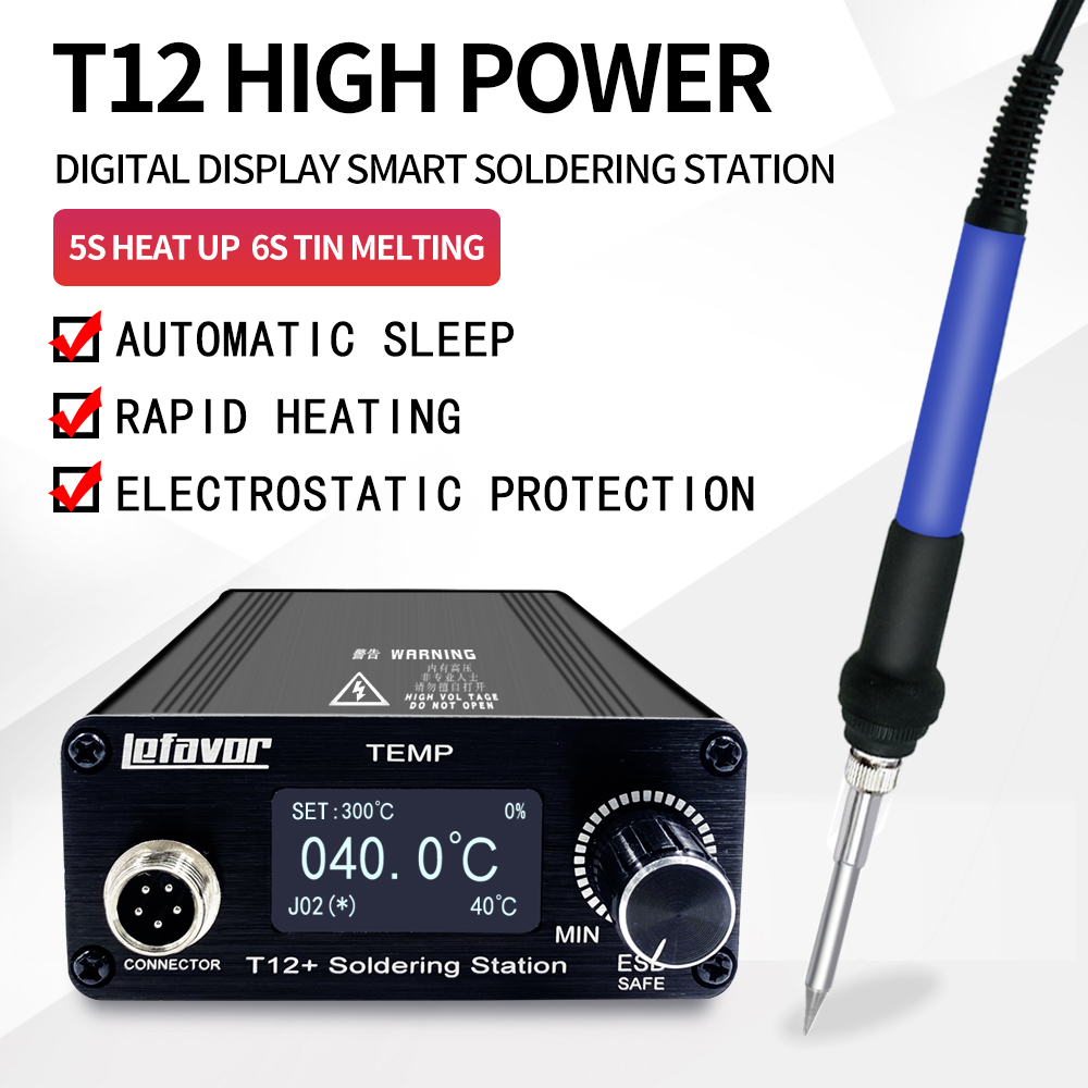 Паяльная станция T12 +, паяльн – обзор и цена Digital Soldering Station T12